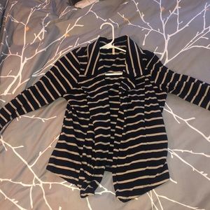 Casual blazer-style crop sweater